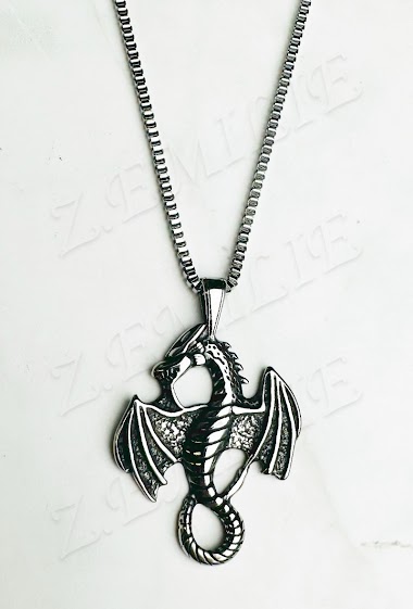 Großhändler Z. Emilie - Dragon steel necklace