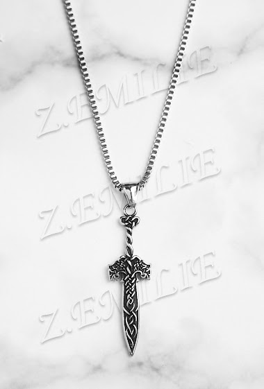 Großhändler Z. Emilie - Sword steel necklace