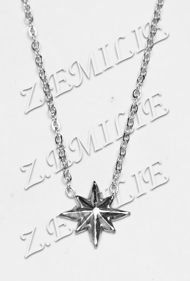 Wholesaler Z. Emilie - North star steel necklace