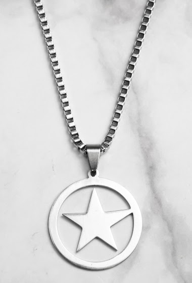 Mayorista Z. Emilie - Star steel necklace