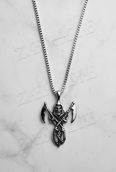 Wholesaler Z. Emilie - Mower steel necklace
