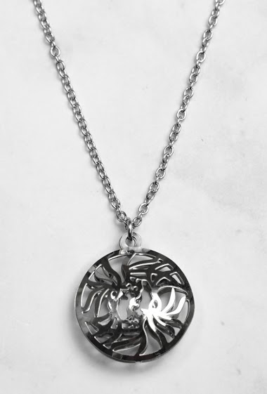 Mayorista Z. Emilie - Flower steel necklace