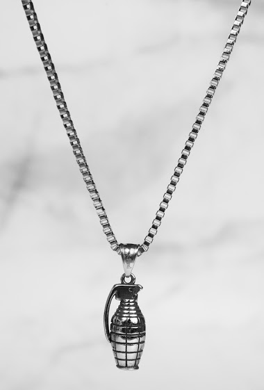 Wholesaler Z. Emilie - Grenade steel necklace
