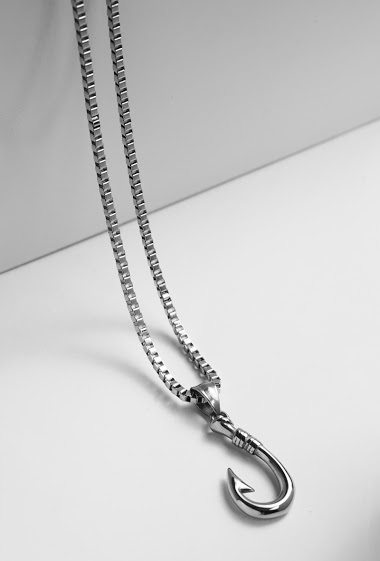Großhändler Z. Emilie - Fish hook steel necklace