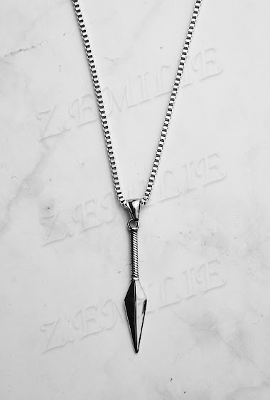 Wholesaler Z. Emilie - Kunai steel necklace