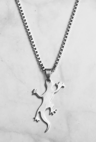 Wholesaler Z. Emilie - Lizard steel necklace
