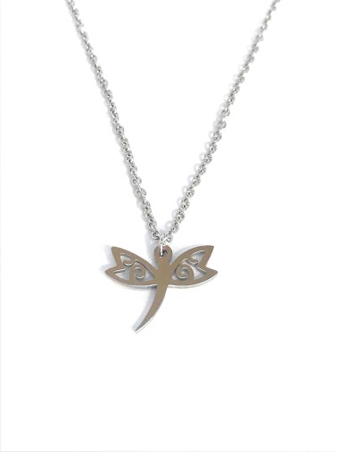 Mayorista Z. Emilie - Dragonfly steel necklace