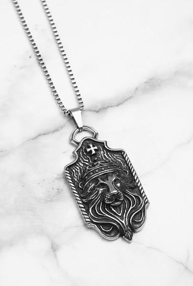 Wholesaler Z. Emilie - Lion steel necklace
