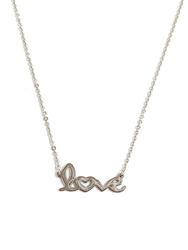 Wholesaler Z. Emilie - "LOVE" steel necklace