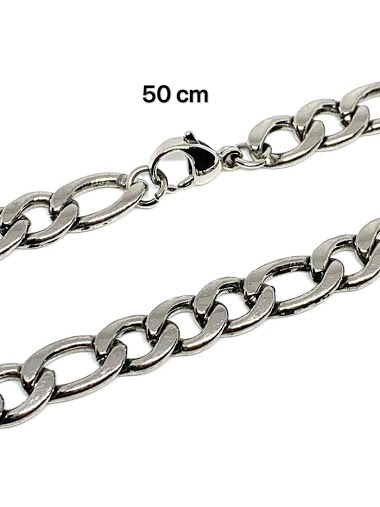 Wholesaler Z. Emilie - Chain figaro steel necklace 1-3 9.5mm
