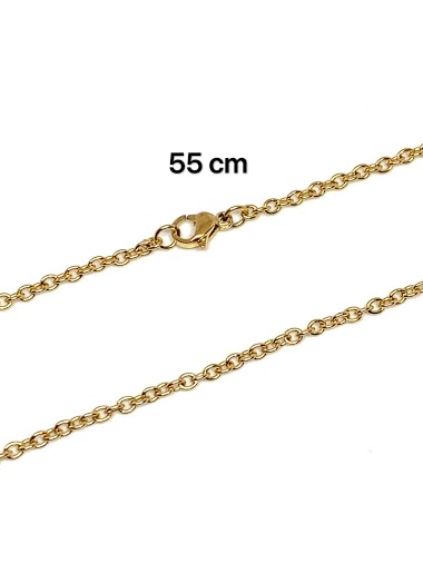 Wholesaler Z. Emilie - Chain força steel necklace 2.5mm