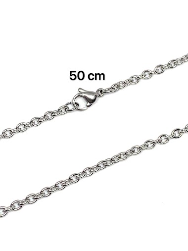 Wholesaler Z. Emilie - Chain força steel necklace 3mm