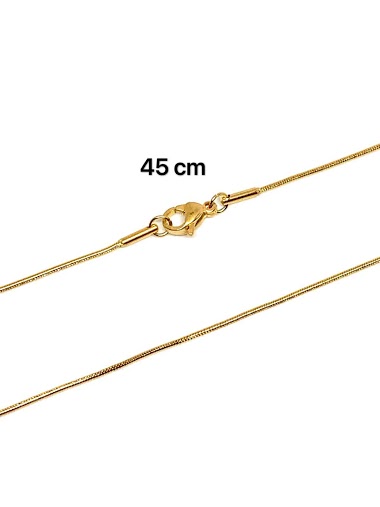Wholesaler Z. Emilie - Chain snake steel necklace