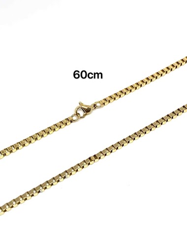 Großhändler Z. Emilie - Chain venitienne steel necklace 2.5mm