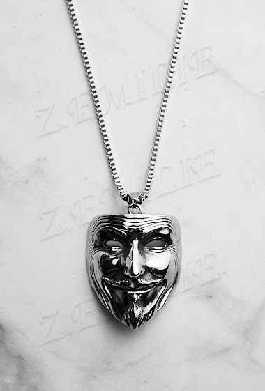 Wholesaler Z. Emilie - Mask steel necklace
