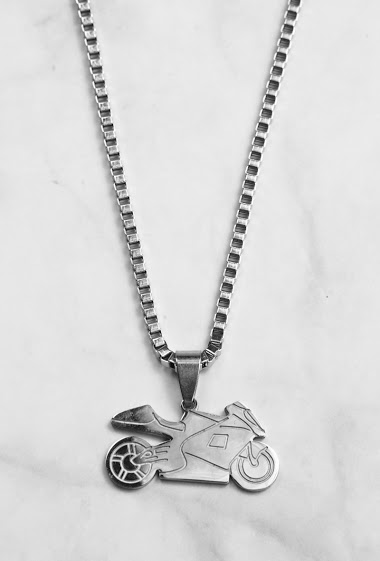 Großhändler Z. Emilie - Motorbike steel necklace