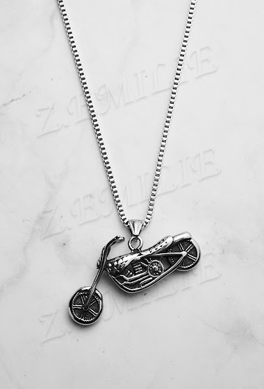 Wholesaler Z. Emilie - Moto steel necklace