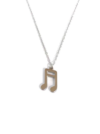 Wholesaler Z. Emilie - Music note steel necklace