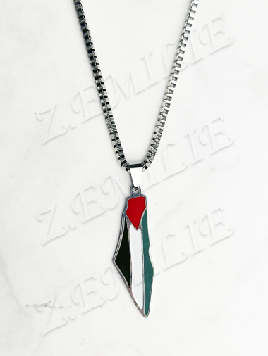 Wholesaler Z. Emilie - Palestine steel necklace