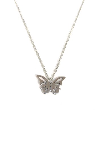 Großhändler Z. Emilie - Butterfly steel necklace