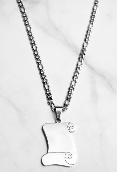 Großhändler Z. Emilie - Parchment steel necklace to engrave