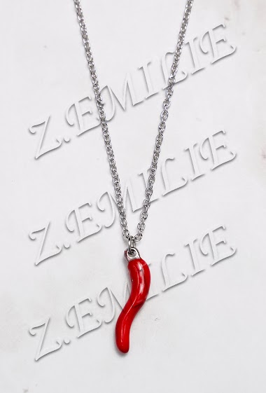 Wholesaler Z. Emilie - Chilli steel necklace