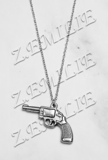 Wholesaler Z. Emilie - Gun steel necklace