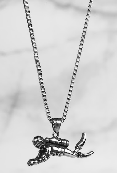 Großhändler Z. Emilie - Diver steel necklace