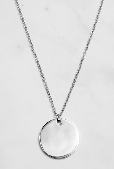 Wholesaler Z. Emilie - Round steel to engrave necklace