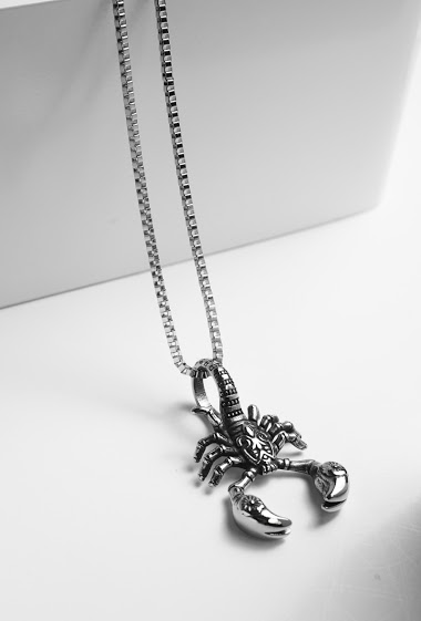 Wholesaler Z. Emilie - Scorpio steel necklace