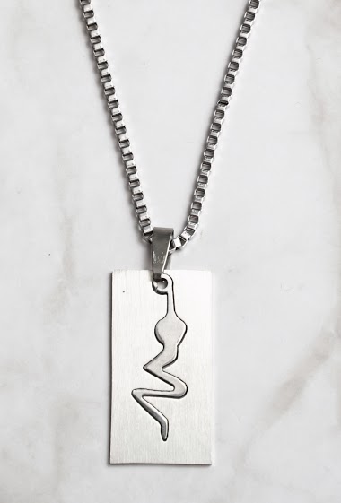 Wholesaler Z. Emilie - Snake steel necklace