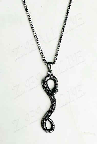Großhändler Z. Emilie - Snake steel necklace