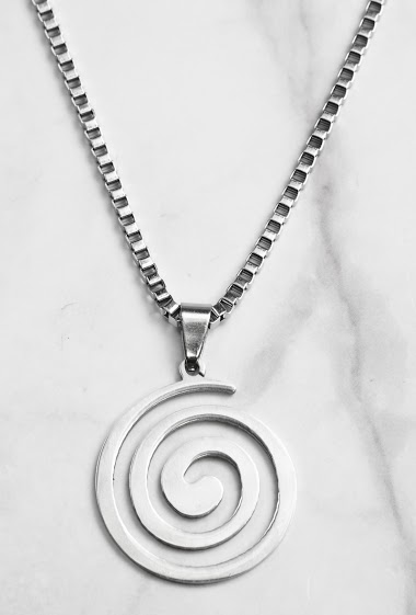 Großhändler Z. Emilie - Spiral steel necklace