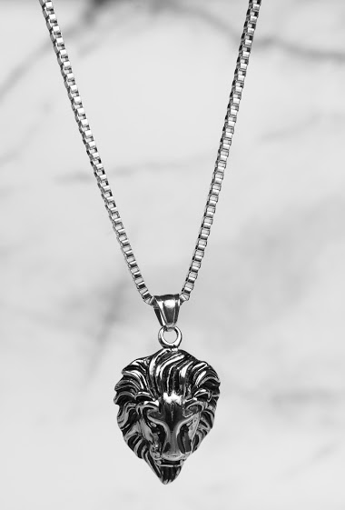 Mayorista Z. Emilie - Lion’s head steel necklace