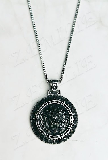 Wholesaler Z. Emilie - Lion head steel necklace