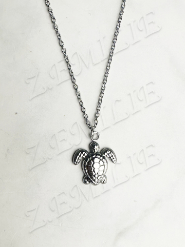 Wholesaler Z. Emilie - Sea turtle steel necklace