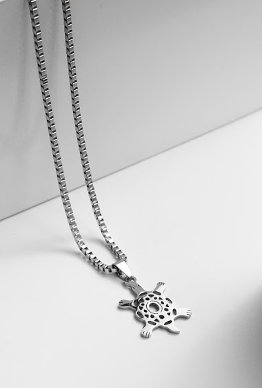 Großhändler Z. Emilie - Tortoise steel necklace