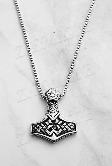 Viking steel necklace