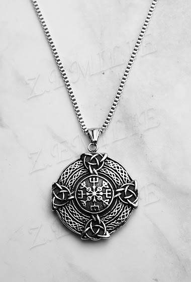 Viking steel necklace