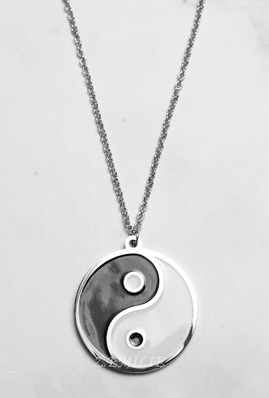 Wholesaler Z. Emilie - Yin Yang steel necklace