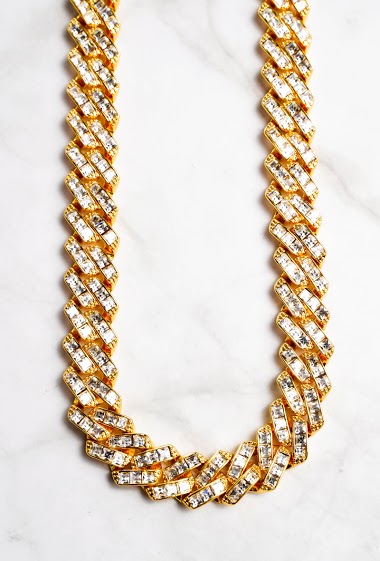 Wholesaler Z. Emilie - Cuban rhinestone necklace