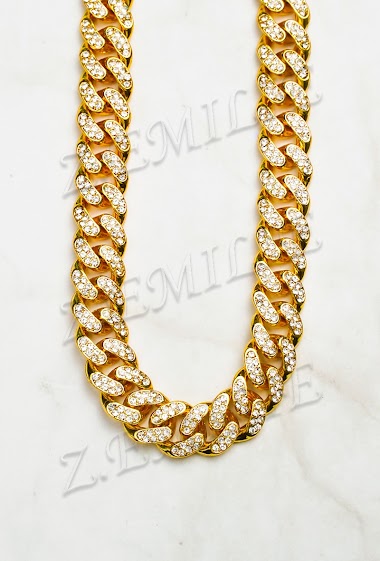 Wholesaler Z. Emilie - Cuban rhinestone necklace