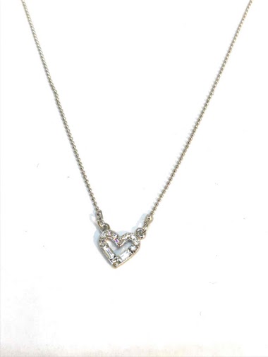 Wholesaler Z. Emilie - Heart strass necklace