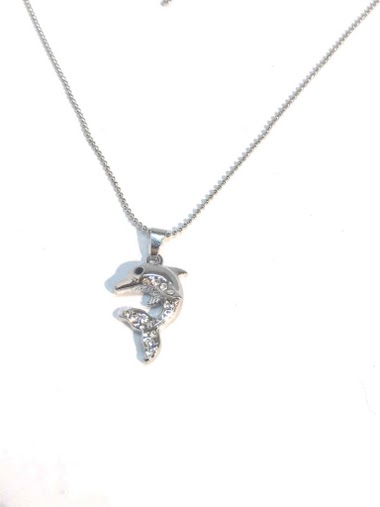 Wholesaler Z. Emilie - Dolphin strass necklace
