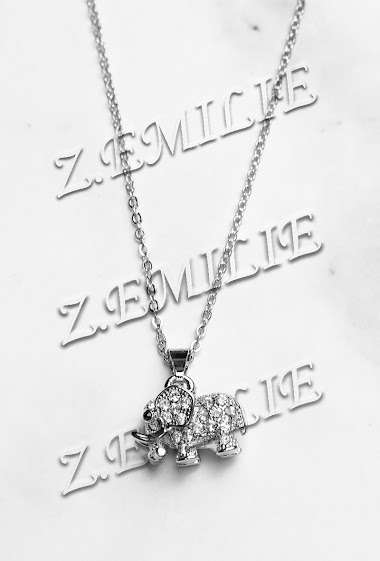 Wholesaler Z. Emilie - Elephant necklace