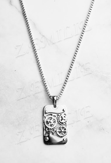 Wholesaler Z. Emilie - Gear necklace