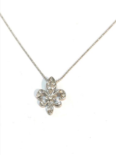 Wholesaler Z. Emilie - Lily flower strass necklace