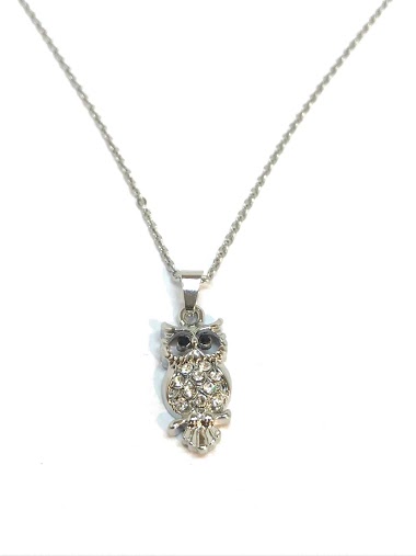 Wholesaler Z. Emilie - Owl strass necklace