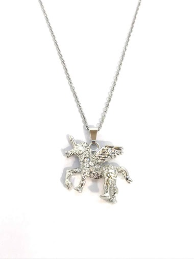 Wholesaler Z. Emilie - Unicorn strass necklace