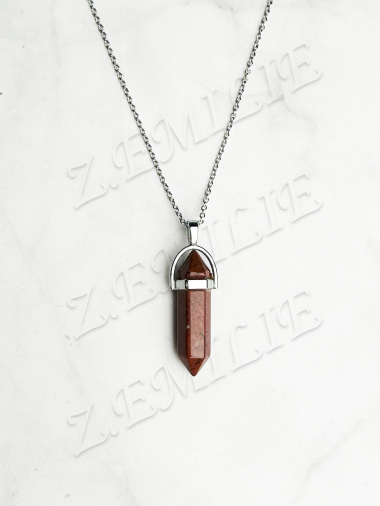 Wholesaler Z. Emilie - Coral stone necklace